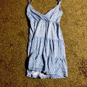blue mini dress